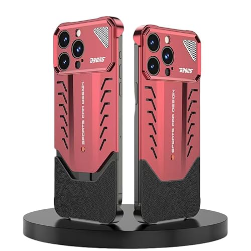 HILQBUFN Metal Case for iPhone 16 Pro Max/16 Pro/16 Plus/16, Aluminium Alloy Case, Heat Dissipation, Shockproof, Ultra Thin Leather Mobile Phone Case, Red, 16 HILQBUFN Metal Case for iPhone 16 Pro Max/16 Pro/16 Plus/16, Aluminium Alloy Case, Heat Dissipation, Shockproof, Ultra Thin Leather Mobile Phone Case, Red, 16 von HILQBUFN