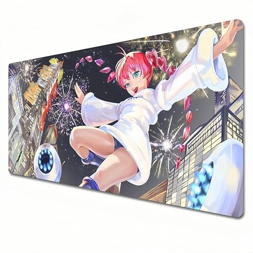 HILQBUFN Persona 5 Mauspad, XXL, Rosa, großes Gaming-Mauspad, 900 x 400 cm, geeignet für Tastatur-Pads und Schreibtischunterlagen für Heimbüro. (XXL) von HILQBUFN