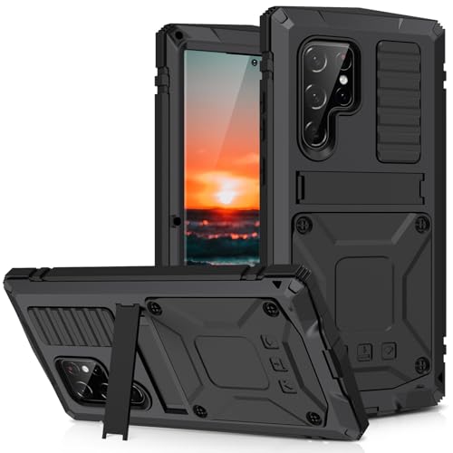 HILQBUFN Ultra Thin Case for Samsung Galaxy S25 Ultra/S25 Plus/S25, Metal Stand Mobile Phone Case, Full Cover, Shockproof Protective Case, Black, S25 Plus HILQBUFN Ultra Thin Case for Samsung Galaxy S25 Ultra/S25 Plus/S25, Metal Stand Mobile Phone Case, Full Cover, Shockproof Protective Case, Black, S25 Plus von HILQBUFN