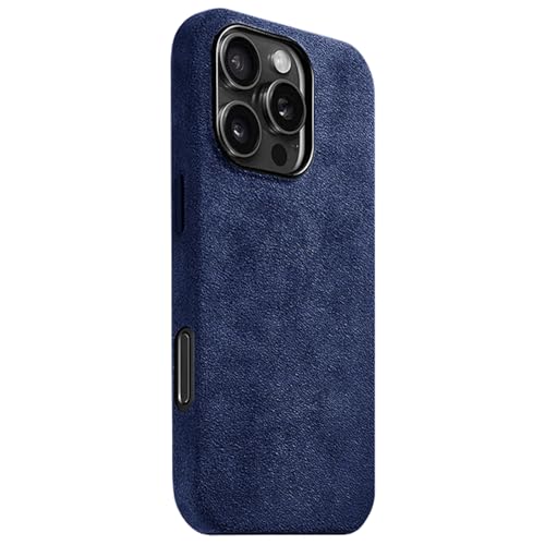 HILQBUFN Ultra Thin Case for iPhone 16 Pro Max/16 Pro/16 Plus/16, Genuine Leather Mobile Phone Case, AntiFingerprint, Luxury, Soft Magnetic Case, Blue, 16 Pro Max HILQBUFN Ultra Thin Case for iPhone 16 Pro Max/16 Pro/16 Plus/16, Genuine Leather Mobile Phone Case, AntiFingerprint, Luxury, Soft Magnetic Case, Blue, 16 Pro Max von HILQBUFN