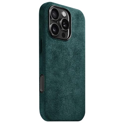 HILQBUFN Ultra Thin Case for iPhone 16 Pro Max/16 Pro/16 Plus/16, Genuine Leather Mobile Phone Case, AntiFingerprint, Luxury, Soft Magnetic Case, Green, 16 Pro Max HILQBUFN Ultra Thin Case for iPhone 16 Pro Max/16 Pro/16 Plus/16, Genuine Leather Mobile Phone Case, AntiFingerprint, Luxury, Soft Magnetic Case, Green, 16 Pro Max von HILQBUFN