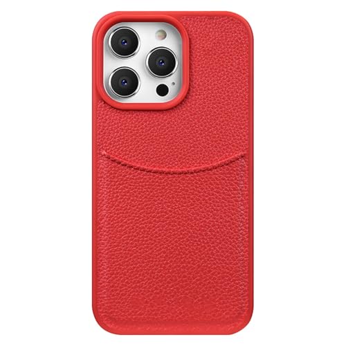 HILQBUFN Ultradünne Handyhülle für iPhone 16 Pro Max/16 Pro/16 Plus/16, Stoßfeste Kartenfächern Hülle KameraSchutz Leder Geschäftlich Hülle,Rot,16 Pro Max HILQBUFN Ultradünne Handyhülle für iPhone 16 Pro Max/16 Pro/16 Plus/16, Stoßfeste Kartenfächern Hülle KameraSchutz Leder Geschäftlich Hülle,Rot,16 Pro Max von HILQBUFN
