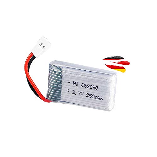 Original LiPo Akku 250mAh 3.7V mit 2PIN 2.0P 2P Walkera Molex Stecker RC Mini Drohne Quadcopter von Holy Stone HS210, Hubschrauber u. a. Syma X11, X11C, RC Flugzeug FX-Reihe, D2 Shark WLToys V911s Original LiPo Akku 250mAh 3.7V mit 2PIN 2.0P 2P Walkera Molex Stecker RC Mini Drohne Quadcopter von Holy Stone HS210, Hubschrauber u. a. Syma X11, X11C, RC Flugzeug FX-Reihe, D2 Shark WLToys V911s von HIMOTO HSP