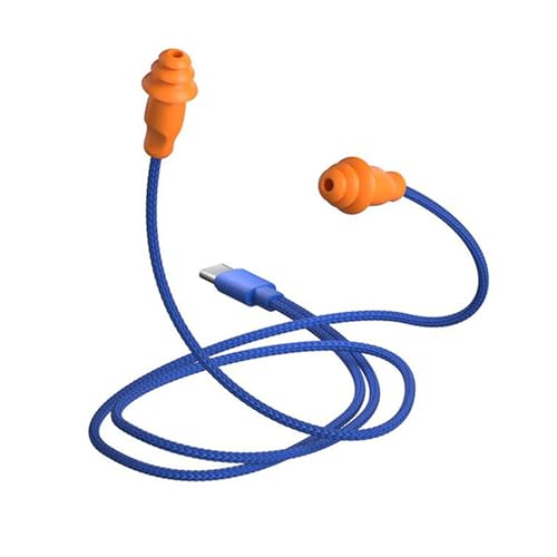 HINAYOSAN 70/100/120 cm Kabel-Arbeits-Ohrhörer, geräuschisolierende USB-C-Port-Ohrhörer, Fabrikarbeitsschutz, Kopfhörer von HINAYOSAN