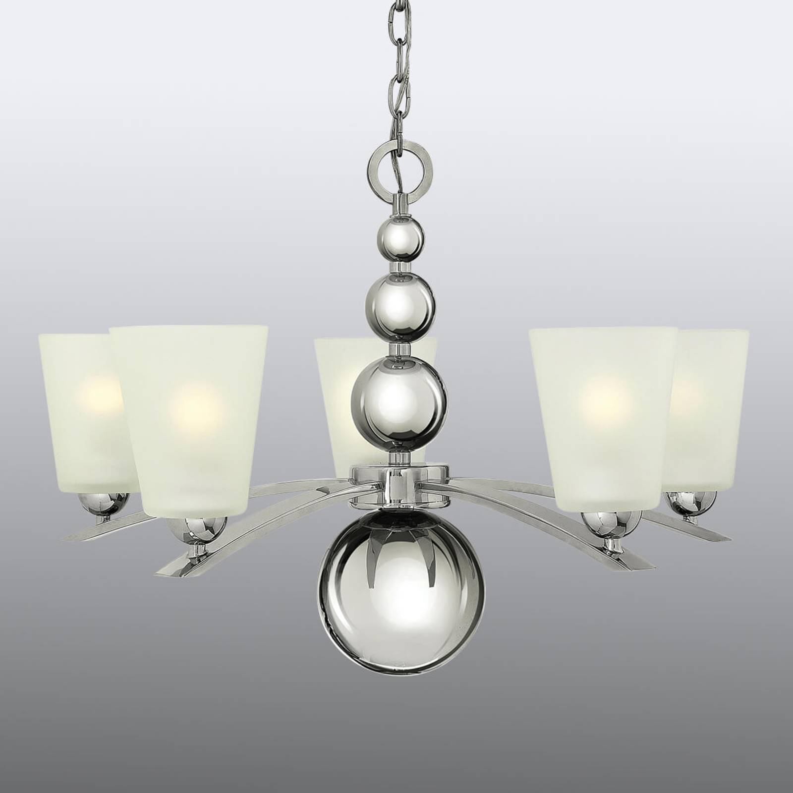 Kronleuchter Zelda 5fl nickel Kronleuchter Zelda 5fl nickel von HINKLEY