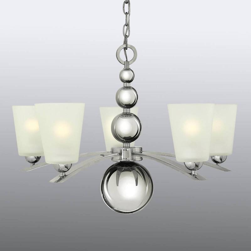 Kronleuchter Zelda 5fl nickel von HINKLEY
