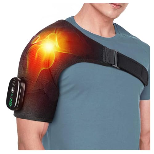 HINNVCL Kabelloses Schulter-Heizkissen, Relieflylabs 3-in-1-Schultergerät, Medikamente Schulterbandage, Schulter-Rotlicht-Wärme & Massage, lindert chronische Schulterschmerzen für Männer und Frauen HINNVCL Kabelloses Schulter-Heizkissen, Relieflylabs 3-in-1-Schultergerät, Medikamente Schulterbandage, Schulter-Rotlicht-Wärme & Massage, lindert chronische Schulterschmerzen für Männer und Frauen von HINNVCL