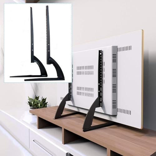 HINOPY Universal TV Standfüße, 32-70 Zoll Höhenverstellbar Fernseher Ständer LCD LED TV Display Halterung, Schwarz von HINOPY