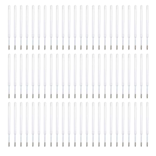 Ersatzminen für Kugelschreiber, 1,0 mm Spitze, glatt, schnell trocknend, Schwarz/Blau, 100 Stück von HIOPOIUYT