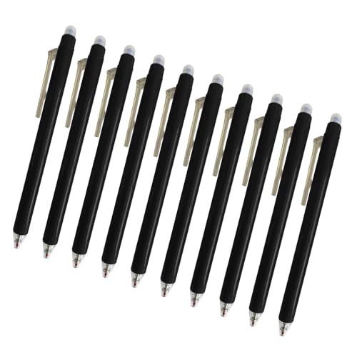 HIOPOIUYT 10 Stück 0,5 mm löschbarer Gelschreiber, neutraler Stift, hitzelöschbarer Stift, Büro- und Schulbedarf zum Zeichnen, Schreiben HIOPOIUYT 10 Stück 0,5 mm löschbarer Gelschreiber, neutraler Stift, hitzelöschbarer Stift, Büro- und Schulbedarf zum Zeichnen, Schreiben von HIOPOIUYT