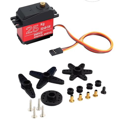 HIOPOIUYT 25 Kg Metal Gear Digitals Servo High Controls Für Hobbys Enthusiasten von HIOPOIUYT