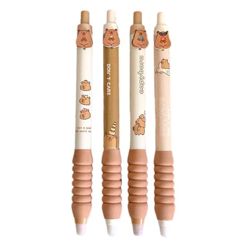 HIOPOIUYT 4PCS Retractable Cartoon Gel Stift 0 5 Mm Schnelltrocknen Reibungslos Schreiben Für Erwachsene Für Schüler Journaling Bemerkt von HIOPOIUYT