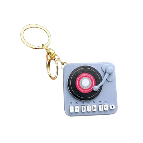 HIOPOIUYT Retro-Plattenspieler-Schlüsselanhänger, Spieluhr mit dekorativen Designs, eingebaute Melodien für Entspannungsabenteuer HIOPOIUYT Retro-Plattenspieler-Schlüsselanhänger, Spieluhr mit dekorativen Designs, eingebaute Melodien für Entspannungsabenteuer von HIOPOIUYT