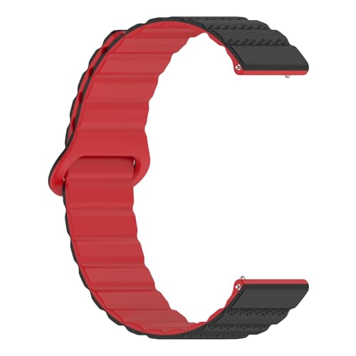 HIOPOIUYT Stilvolles Modisches Silikonarmband Uhrenarmbänder Gürtel Mit Magnetverschluss Für 18 Mm 20 Mm 22 Mm Traditionelle Uhren von HIOPOIUYT