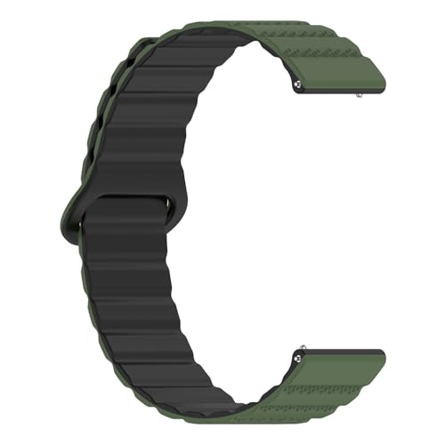 HIOPOIUYT Stilvolles Modisches Silikonarmband Uhrenarmbänder Gürtel Mit Magnetverschluss Für 18 Mm 20 Mm 22 Mm Traditionelle Uhren von HIOPOIUYT
