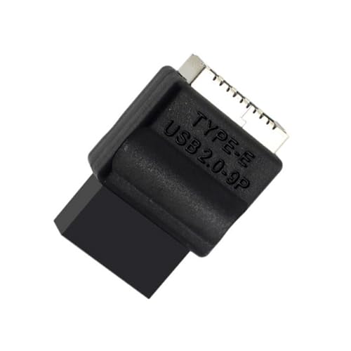 HIOPOIUYT USB 2.0 9-poliger auf Typ-Header-Adapter für Mainboard mit Typ-Buchse auf 9-poligen Header-Konverter von HIOPOIUYT