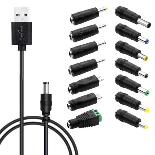 HIOPOIUYT USB Zu DC5V Ladekabel Mit 14adapter Für Kameras Kleine Lüfter Und Mehr Mehrfachgeräte Stromadapter von HIOPOIUYT