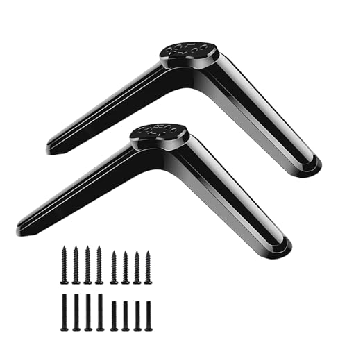 TV09 Standfuß, schnelle Installation, anpassbare Höhe und Sichtbarkeit, für 81,3 cm, 101,6 cm, 109,2 cm, 121,9 cm, 124,5 cm, 127 cm (32 Zoll), 101,6 cm, 109,2 cm, 121,9 cm, 127 cm (32 Zoll), 10 von HIOPOIUYT
