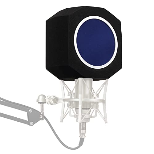 HIQIU Mikrofon Schallschutz Abdeckung, Studio Mikrofon Screen, Akustisches Filter, Desktop-Recording-Mikrofon Wind Screen Rauschunterdrückung, Schallschutz Schaumstoff der Geräusche Reduzier von HIQIU