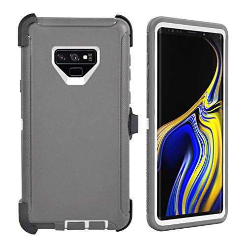Defender Schutzhülle für Samsung Galaxy Note 9, Keine Displayschutzfolie, robust, stoßfest, aus TPU, Hybrid-Hartschale für Galaxy Note 9, grau Defender Schutzhülle für Samsung Galaxy Note 9, Keine Displayschutzfolie, robust, stoßfest, aus TPU, Hybrid-Hartschale für Galaxy Note 9, grau von HIQUE