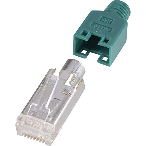 Hirose Electronic RJ45-Anschluss, geschirmt, CAT5e, HRS8GN10, RJ45-Stecker, gerader Pol: 8P8C, Grün, 10 Stück von Hirose Electronic