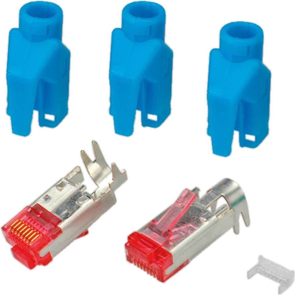 RJ45-Hirose Stecker STP, TM21 blau, 50 Stück, 3 Elemente, Cat. 6 Hersteller: HIROSE (H7641.7-50) von HIROSE