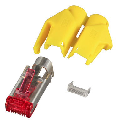 RJ45-Hirose Stecker STP, TM21 gelb, 50 -- Stück, 3 Elemente, Cat. 6 von HIROSE