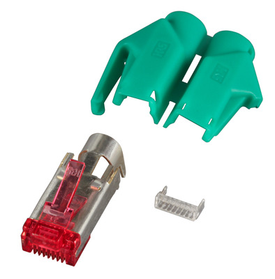 RJ45-Hirose Stecker STP, TM21 grün, 50 -- Stück, 3 Elemente, Cat. 6 von HIROSE