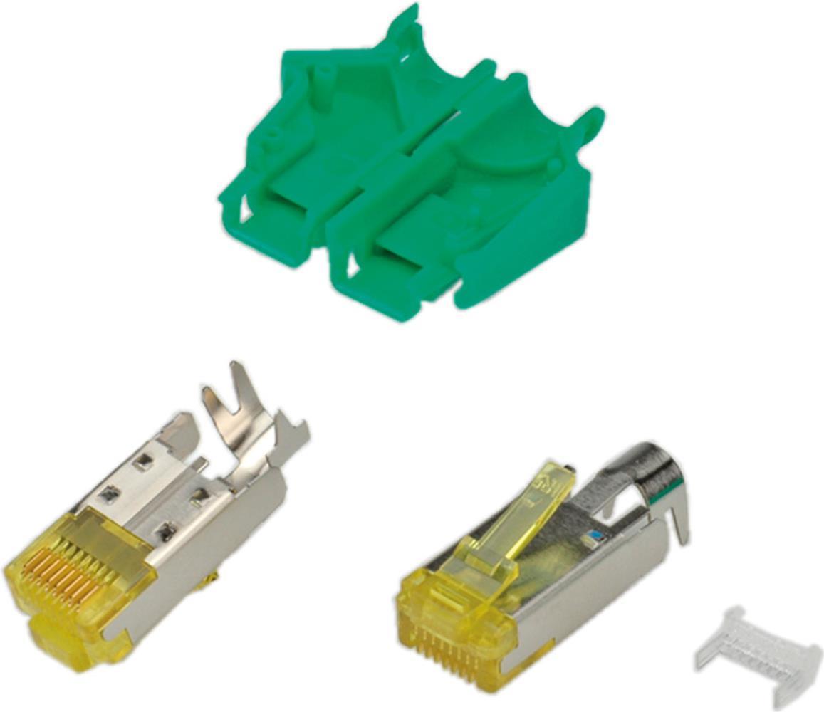 RJ45-Hirose Stecker STP, TM31 grün, 50 Stück, 3 Elemente, Cat.6A Hersteller: HIROSE (H7642.8-50) von HIROSE