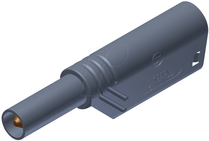 LAS S WS GR - Sicherheits-Turmstecker, 1000 V CAT II, grau von HIRSCHMANN TEST & MEASUREMENT