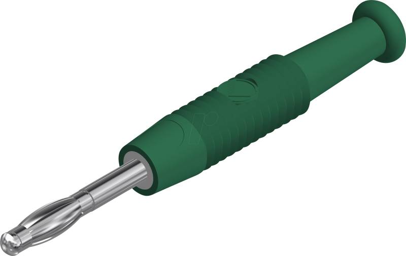 MSTF2 GN - Gefederter 2mm Stecker, grün von HIRSCHMANN TEST & MEASUREMENT