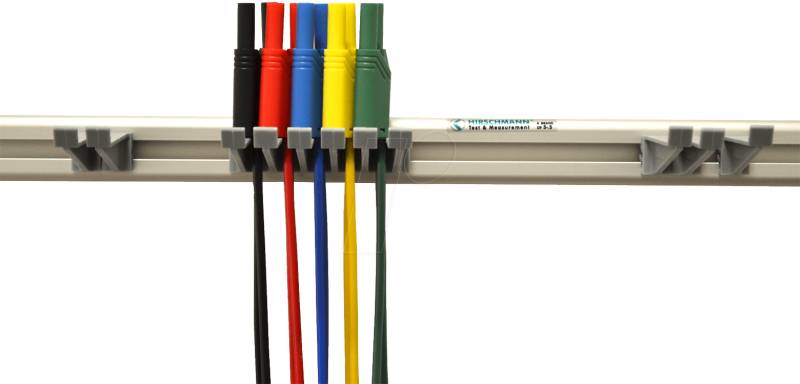 PMS 4 S LMLH - Messleitungsset, 4 mm, mit Halterung, gesichert von HIRSCHMANN TEST & MEASUREMENT