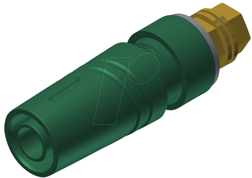 SAB 2600 G M4 GN - Aufbaubuchse, 4 mm, grün, M4 Gewinde, gesichert von HIRSCHMANN TEST & MEASUREMENT