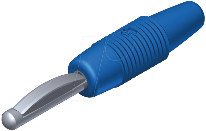 VON 30 BL - Vollkontaktstecker 4 mm, mit Lötanschluss von HIRSCHMANN TEST & MEASUREMENT