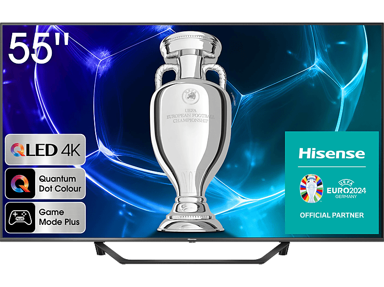 HISENSE 55A7KQ QLED TV (Flat, 55 Zoll / 139 cm, UHD 4K, SMART TV, VIDAA) von HISENSE
