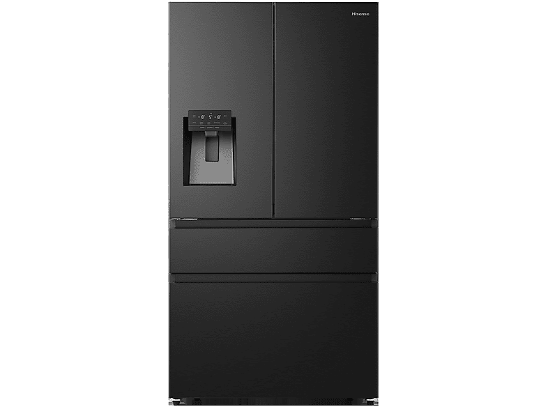 HISENSE RF728N4SBFE French Door (E, 1785 mm hoch, Schwarz) von HISENSE