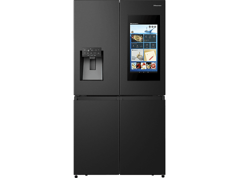 HISENSE RQ760N4IFE French Door (577 l, E, 1785 mm hoch, Schwarz) von HISENSE