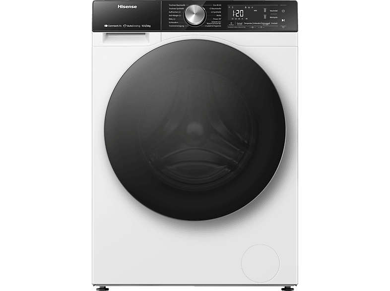 HISENSE WD5S1045BW Waschtrockner (10,5 kg / 6 kg, 1400 U/Min.) von HISENSE