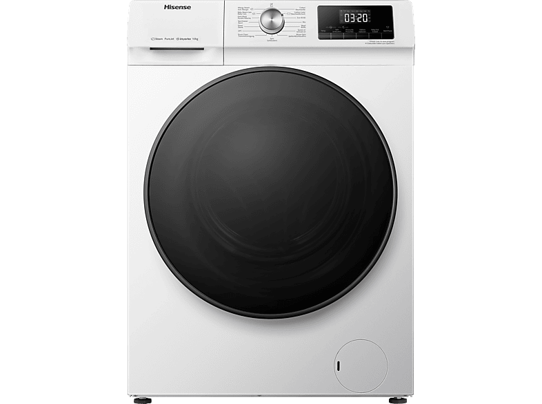 HISENSE WFQA1014EVJM Waschmaschine (10 kg, 1400 U/Min., A) von HISENSE