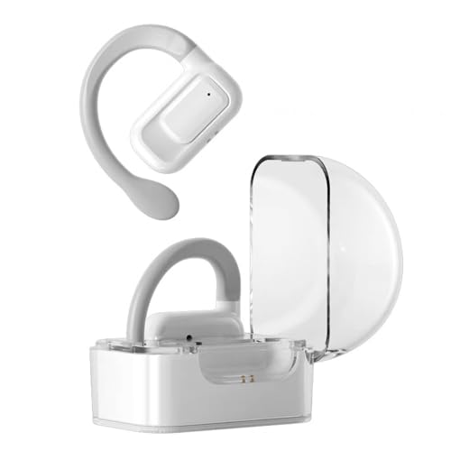 HISHELL Offene Kopfhörer mit Sprachübersetzer, Echtzeit-Übersetzer-Gerät, Bluetooth-Ohrhörer mit Ohrbügel für 144 Sprachen online, Sprachübersetzer mit App, passend für iOS und Android (Weiß) HISHELL Offene Kopfhörer mit Sprachübersetzer, Echtzeit-Übersetzer-Gerät, Bluetooth-Ohrhörer mit Ohrbügel für 144 Sprachen online, Sprachübersetzer mit App, passend für iOS und Android (Weiß) von HISHELL