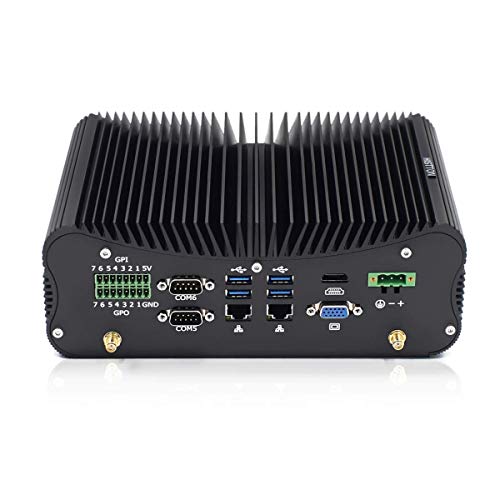HISTTON Mini PC Lüfterlos Industrie PC Core i7-10510U 16GB RAM 512GB SSD, HDMI & VGA RS485 / 232 COM GPIO Mini Desktop Computer, USB 3.0, Mini Desktop PC Windows 10 Pro von HISTTON