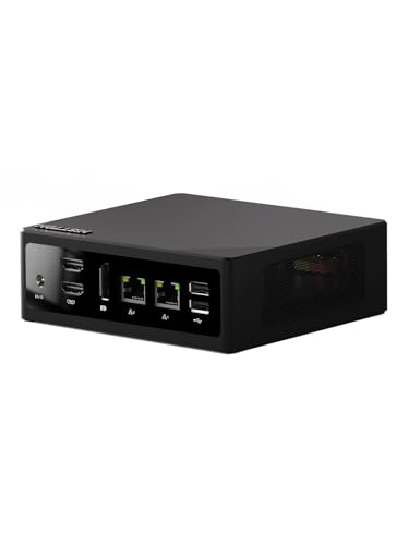 HISTTON Mini Computer N150, 8 GB DDR5 RAM 256 GB NVME SSD, WiFi5, BT4.2, Dreifaches 4K Display (2*HDMI+DP), Mini PC Mit 2*RJ45 LAN, Unterstützt TPM2.0, PXE, Mini Desktop Computer Windows11 Pro von HISTTON