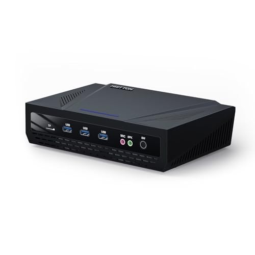 HISTTON Mini Computer Windows 11 Pro, Mini PC HM1 der 9. Gen. Core i9-9880H bis zu 4,8 GHz, 64GB RAM, 512GB NVME SSD, 1TB HDD, 4K-Dreifachdisplay, WiFi5 BT4.2, USB 3.0, Auto Power Ein, Mini Desktop PC von HISTTON