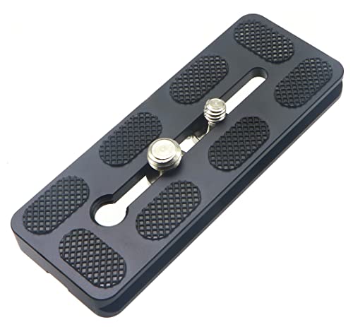 HITHUT 100 mm Universal-Schnellwechsel-QR-Platte mit 6,35 mm und 1,95 cm Befestigungsschraube für Stativhalterung, Kugelkopf, DSLR-Kamera, Arca Swiss kompatibel HITHUT 100 mm Universal-Schnellwechsel-QR-Platte mit 6,35 mm und 1,95 cm Befestigungsschraube für Stativhalterung, Kugelkopf, DSLR-Kamera, Arca Swiss kompatibel von HITHUT