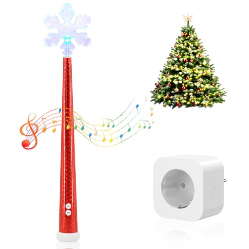 Zauberstab Lichterkette, Steckdosen mit Drahtlose Fernsteuerung für weihnachtliche Lichterketten und Lichterdekorationen, Zauberstab-Schalter-Set, Rot Zauberstab Lichterkette, Steckdosen mit Drahtlose Fernsteuerung für weihnachtliche Lichterketten und Lichterdekorationen, Zauberstab-Schalter-Set, Rot von HITRENDS