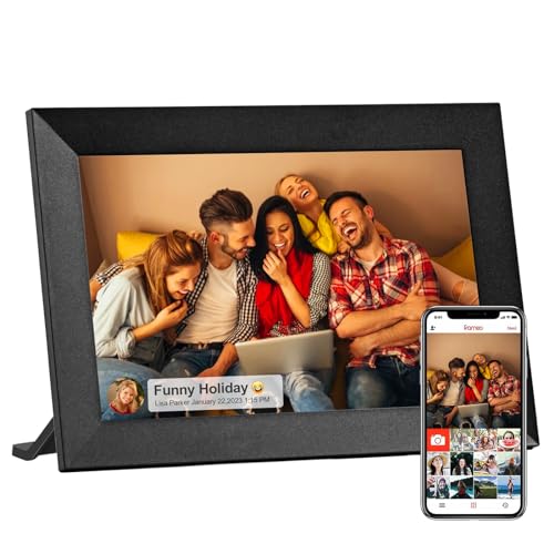HIYAA Digitaler Bilderrahmen WLAN, 10.1 Zoll Elektronischer Digitaler Bilderrahmen, Eingebauter 32GB Speicher, 1280x800 IPS LCD Touchscreen, Einfache Teilen von Fotos und Videos über Frameo App HIYAA Digitaler Bilderrahmen WLAN, 10.1 Zoll Elektronischer Digitaler Bilderrahmen, Eingebauter 32GB Speicher, 1280x800 IPS LCD Touchscreen, Einfache Teilen von Fotos und Videos über Frameo App von HIYAA