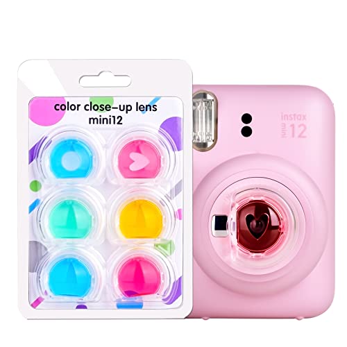 Farbfilter Nahlinsenfilter für Fuji Instax Mini 12 Sofortbildkamera HIYQIN Fuji Sofortbildkamera Farbfilter-Set 6 Stück im Set von HIYQIN
