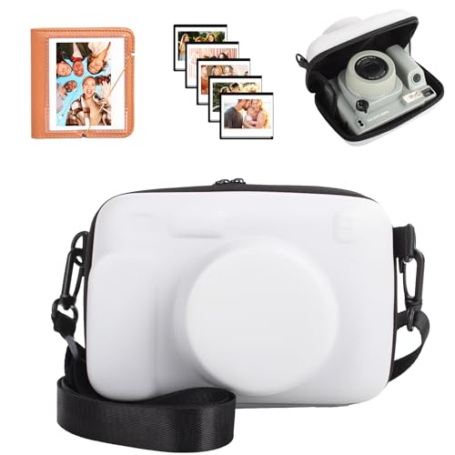 HIYQIN Kamera Tasche und Zubehörset Kompatibel mit Fujifilm Instax Wide 400, für Instax Wide 400/210/300, LOMO Hart-Eva-Hülle mit Fotoalbum, Rahmen und Schultergurt - Grau HIYQIN Kamera Tasche und Zubehörset Kompatibel mit Fujifilm Instax Wide 400, für Instax Wide 400/210/300, LOMO Hart-Eva-Hülle mit Fotoalbum, Rahmen und Schultergurt - Grau von HIYQIN