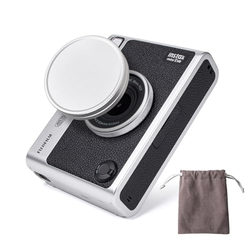 HIYQIN Objektivdeckel für Fujifilm Instax Mini Evo Sofortbildkamera, Fuji Mini Evo Objektivschutzkappe, Instax Mini Evo Objektivdeckel - Aluminiumkappe von HIYQIN