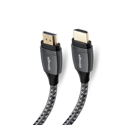 HImage Zertifiziertes HDMI-Kabel, männlich, 24 K vergoldete Stecker, Textilummantelung, 4K Ultra HD, mit Ethernet, 3 m Länge HImage Zertifiziertes HDMI-Kabel, männlich, 24 K vergoldete Stecker, Textilummantelung, 4K Ultra HD, mit Ethernet, 3 m Länge von HImage